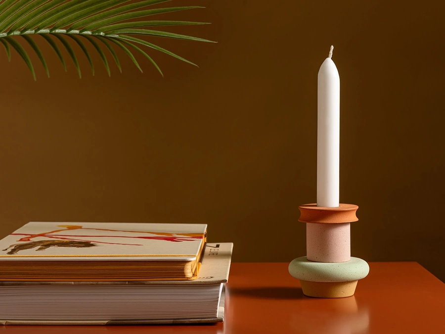 Hopy Concrete Candle Holder by Magis