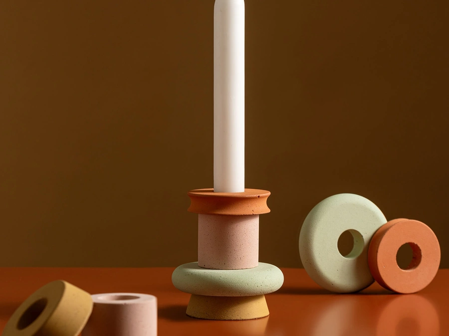 Hopy concrete candle holder by Magis