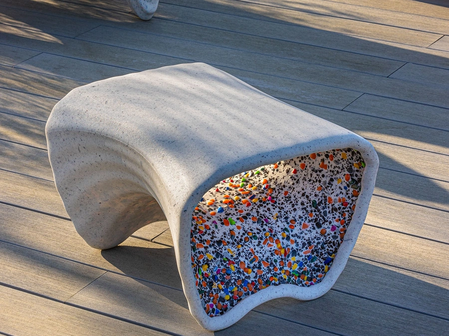 Recycled Polyethylene Coffee Table In-Side by Magis