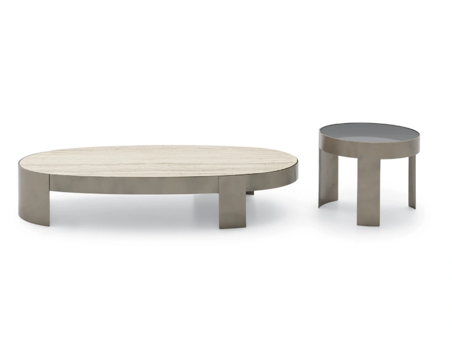 Mekki marble or glass side tables by Ditre Italia