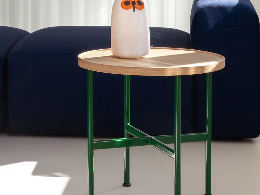 Motta coffee table in natural oak veneer by Magis