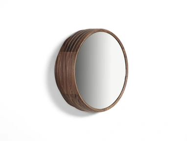 Slice Mirror with solid Canaletto Walnut frame by Porada
