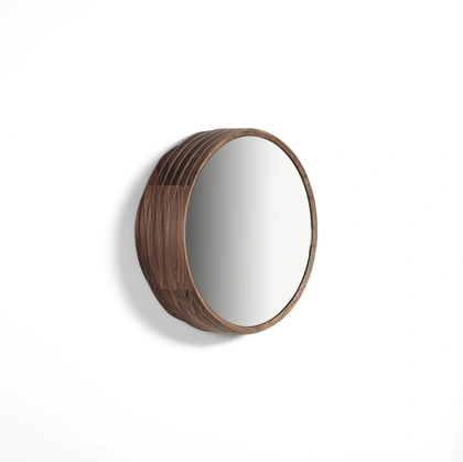 Slice Mirror with solid Canaletto Walnut frame by Porada