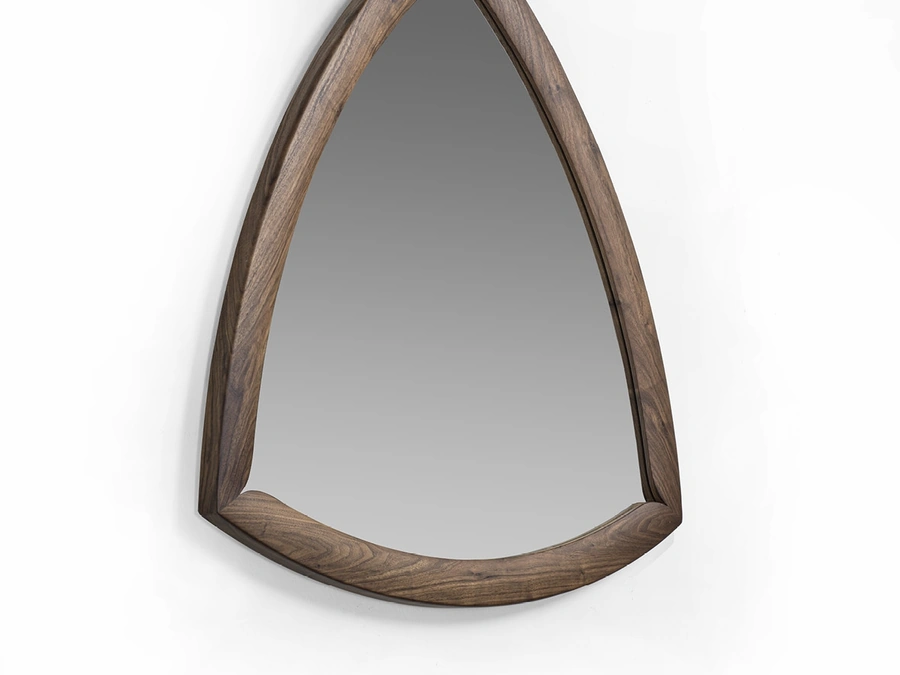 Wall Mirror Suits with solid Canaletto walnut structure by Porada