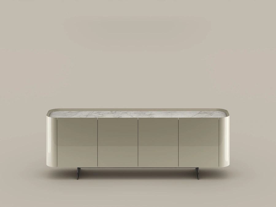 Lacquered wood sideboard in glossy finish, Arragan model by Bonaldo