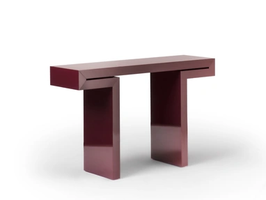 Miyabi Brillo entrance cabinet in glossy lacquered wood by Porada