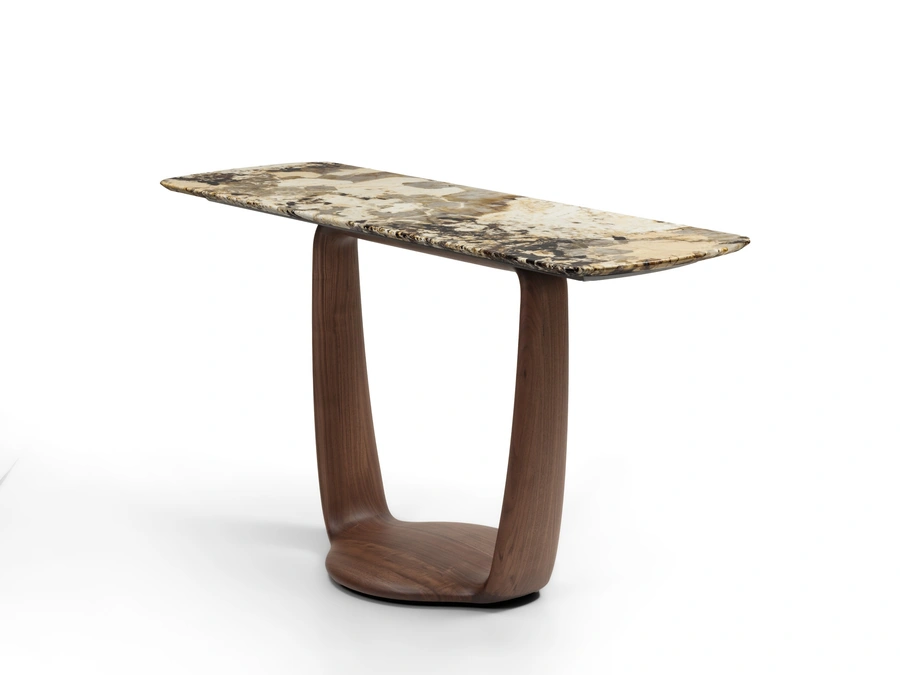 Entryway Furniture Saddle Console by Porada