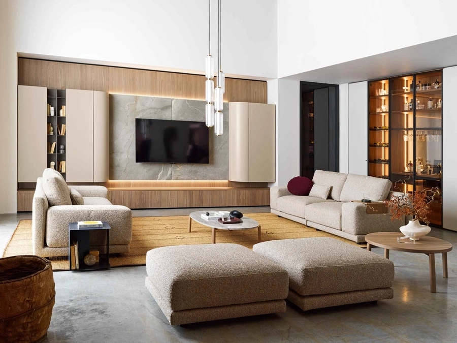 Wall Unit TV Panels 03 by Novamobili