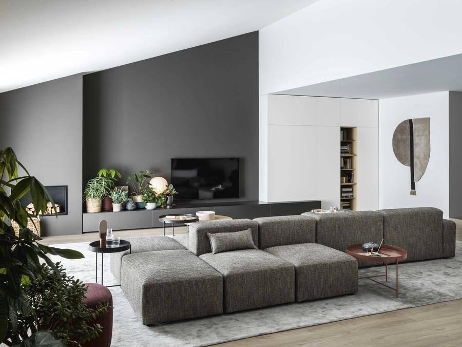 Wall Unit TV Panels 04 by Novamobili