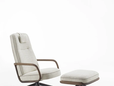 Cuna Lounge High Armchair by Porada