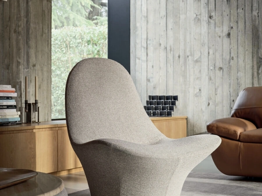 Manta Armchair in Padded Fabric by Ditre Italia