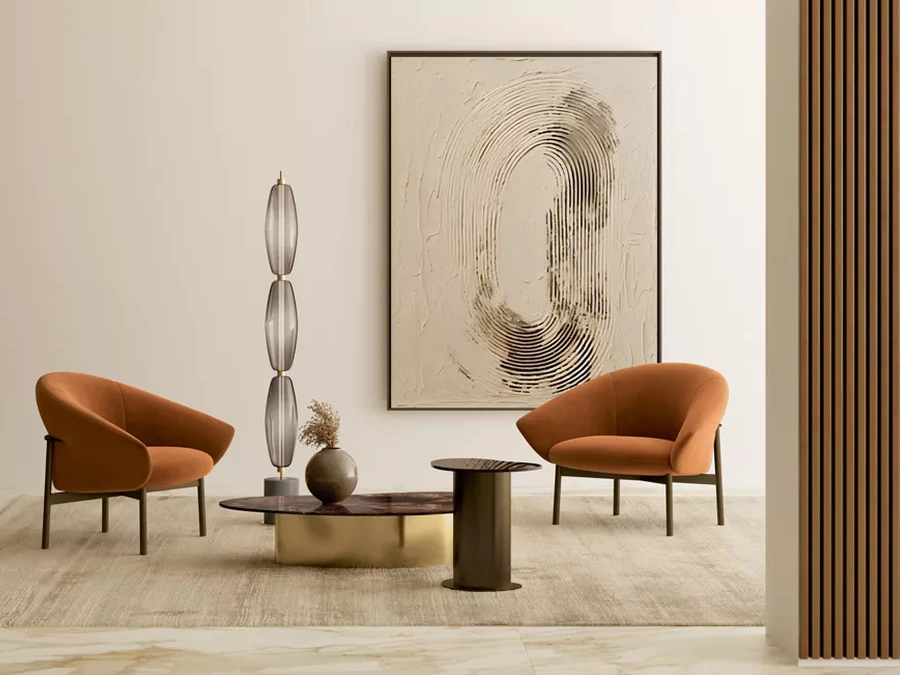 Petra Fabric Armchair by Bontempi