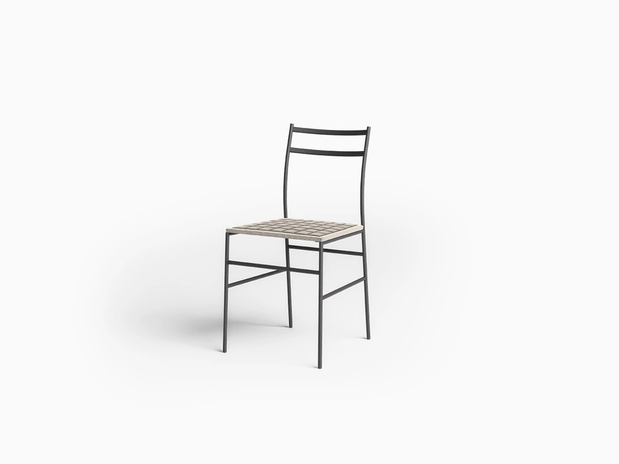 Ultralight metal chair by Desalto