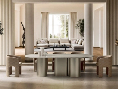 Arcade marble table by Ditre Italia
