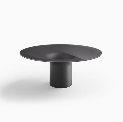 Helicon Table with Desalto glass top