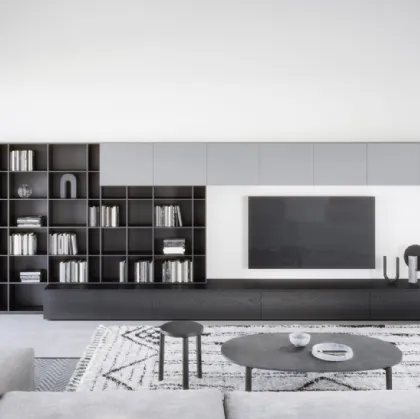 Wall 12 bookcase by Novamobili.