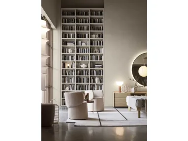 Wall 30 wall-mounted bookcase by Novamobili