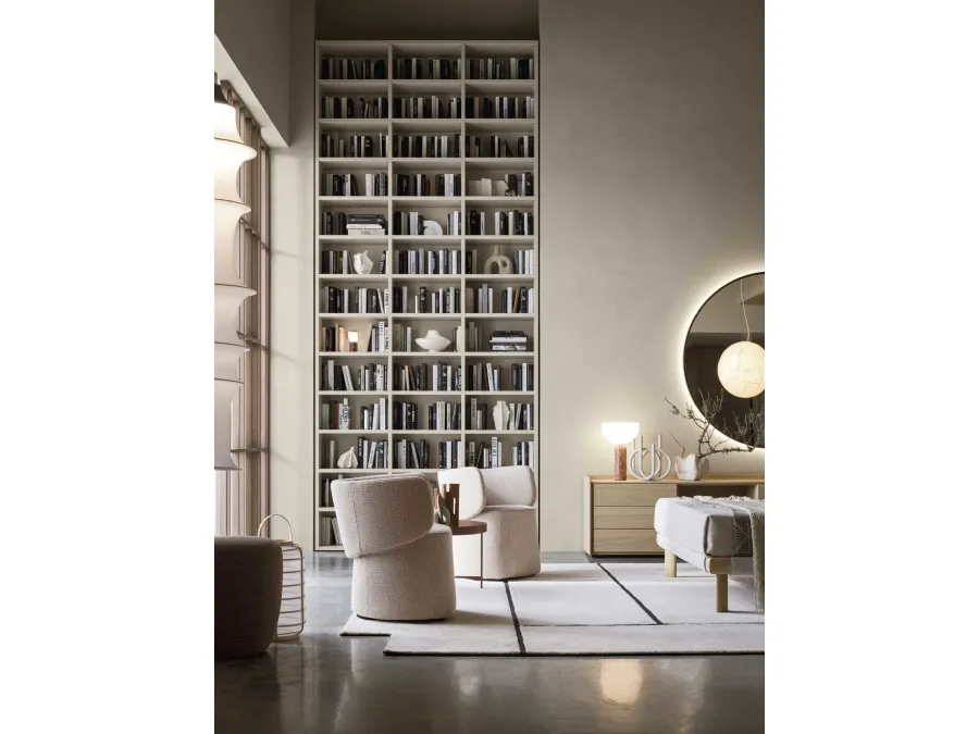 Wall 30 wall-mounted bookcase by Novamobili