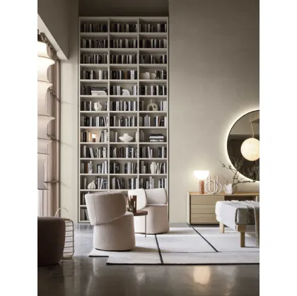 Wall 30 wall-mounted bookcase by Novamobili