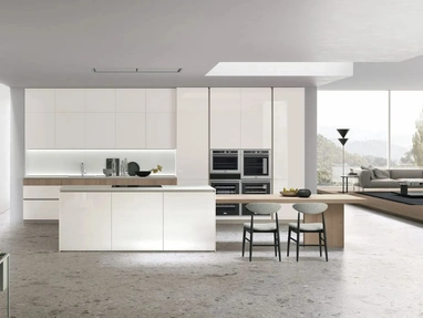 Modern Kitchen with Aliant 05 Island by Stosa