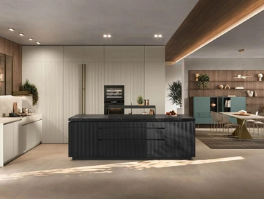 Modern Kitchen with Color Trend 01 Island by Stosa