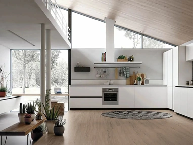 Stosa Modern Angular Kitchen Color Trend 05