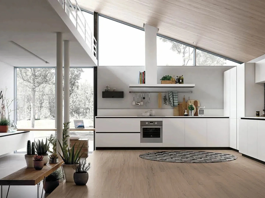 Stosa Modern Angular Kitchen Color Trend 05
