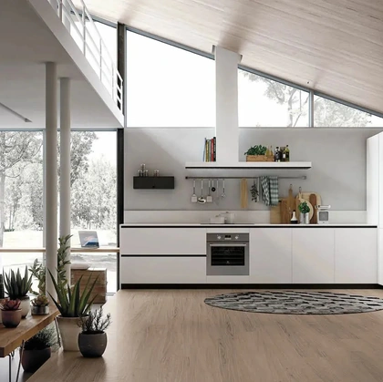 Stosa Modern Angular Kitchen Color Trend 05
