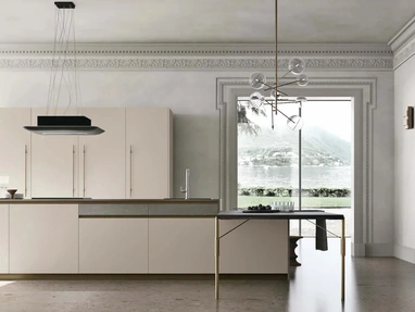 Modern Kitchen with Metropolis 05 Peninsula by Stosa