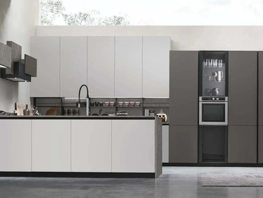 Modern Kitchen with Metropolis 13 Island by Stosa