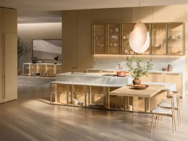 Design Kitchen with Antis Project 2 Island in Euromobil Oak