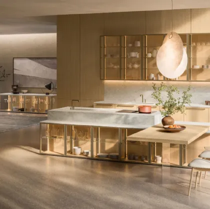 Design Kitchen with Antis Project 2 Island in Euromobil Oak