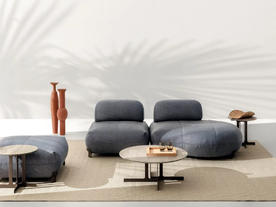 Pacific upholstered fabric sofa by Ditre Italia.