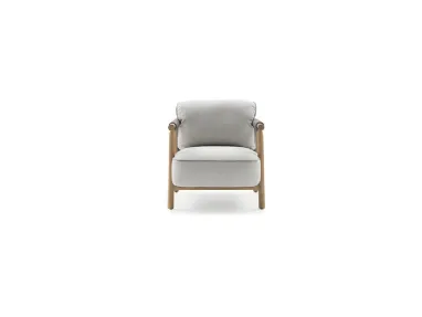 Nathy armchair in fabric and wood by Ditre Italia