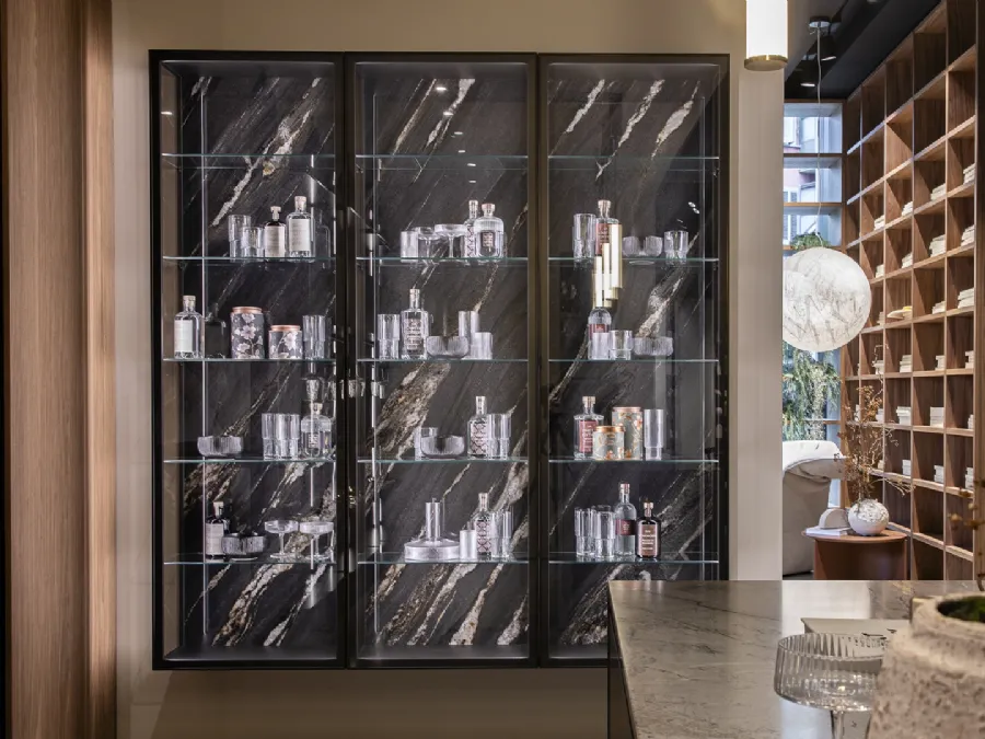 Velia wall-mounted cabinet by Novamobili