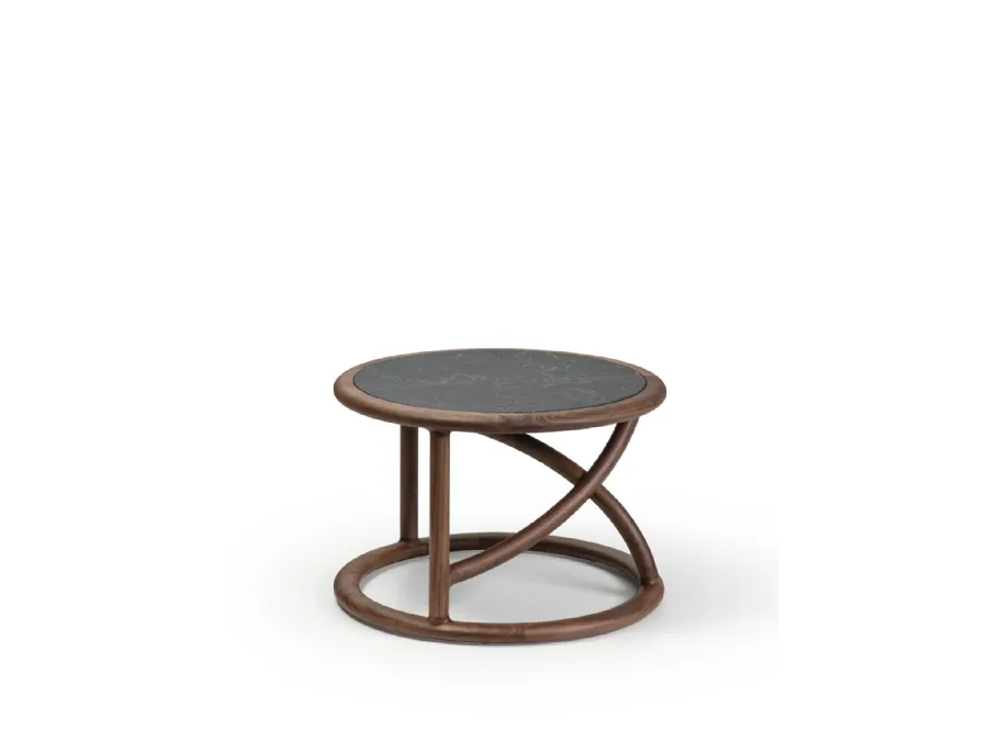 Flip marble and wood coffee table by Porada