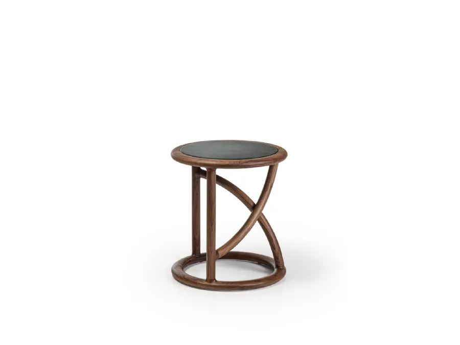 Flip marble and wood coffee table by Porada