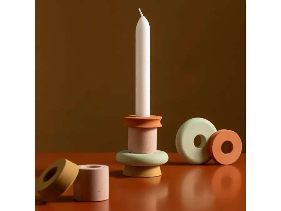 Hopy concrete candle holder by Magis