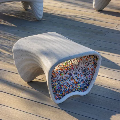 Recycled Polyethylene Coffee Table In-Side by Magis
