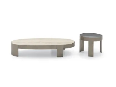 Mekki marble or glass side tables by Ditre Italia