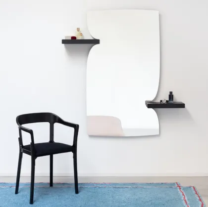 Morphed Mirror by Magis with shelves