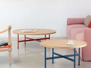 Motta natural oak veneered coffee table by Magis
