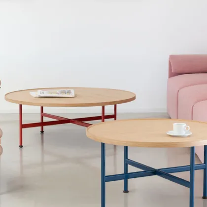 Motta natural oak veneered coffee table by Magis