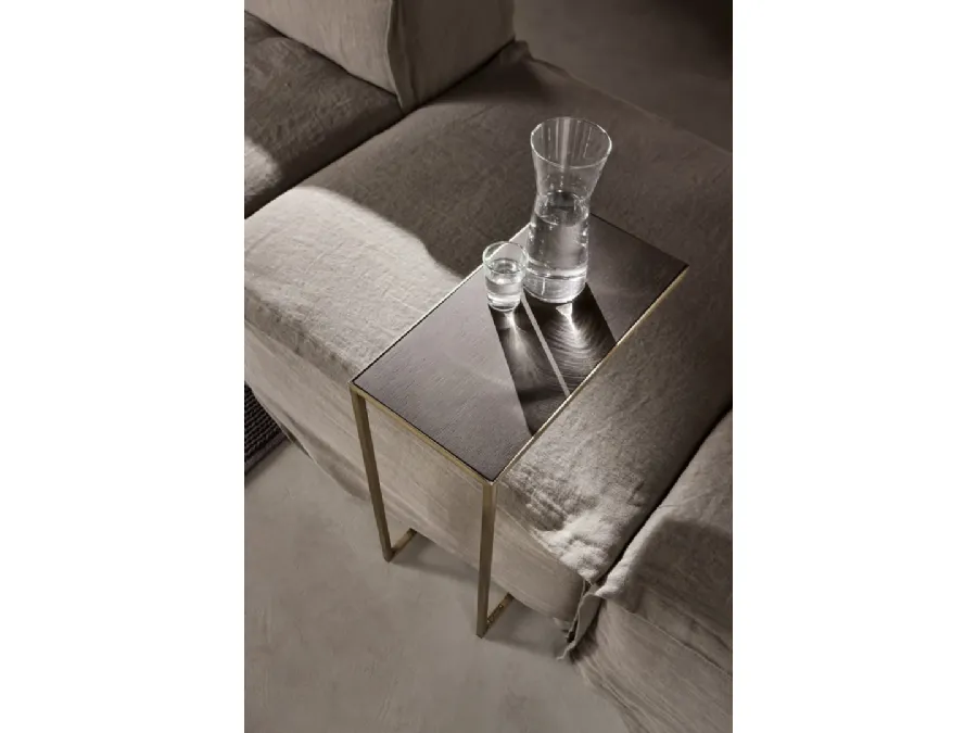 Narciso C coffee table in wood and metal by Cantori.