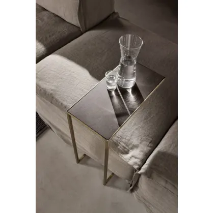 Narciso C coffee table in wood and metal by Cantori.