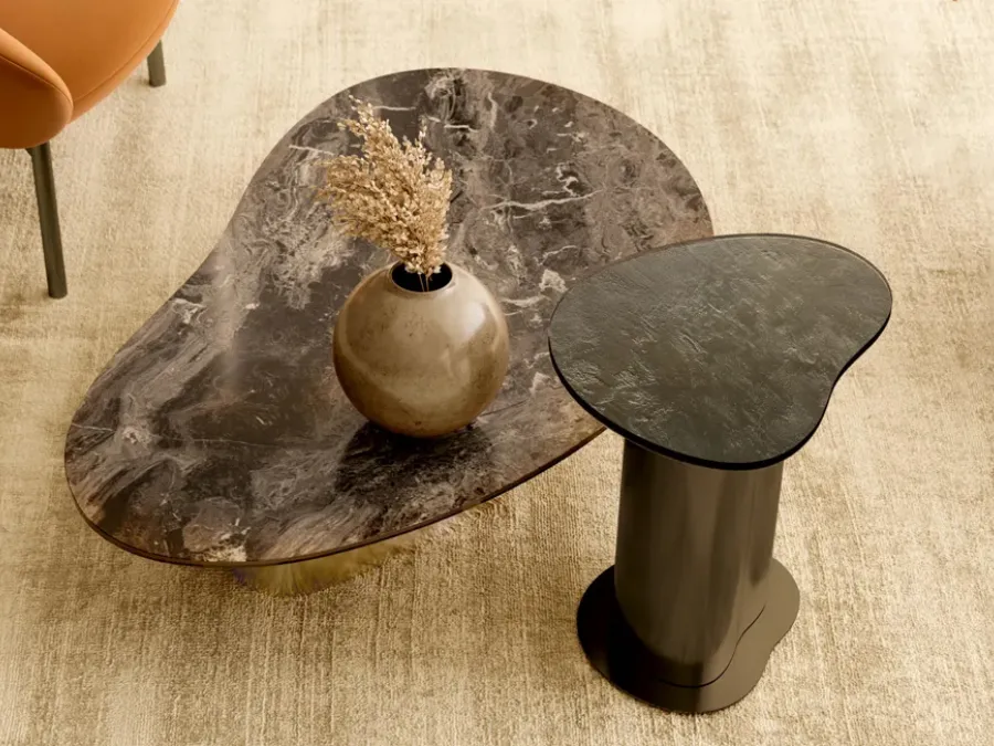 Side table made of SuperMarmo Nexus by Bontempi