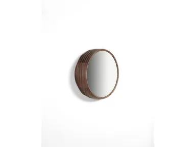 Slice Mirror with solid Canaletto Walnut frame by Porada