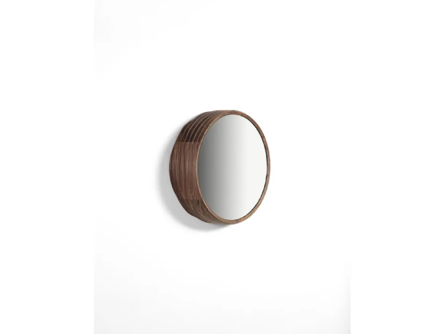 Slice Mirror with solid Canaletto Walnut frame by Porada