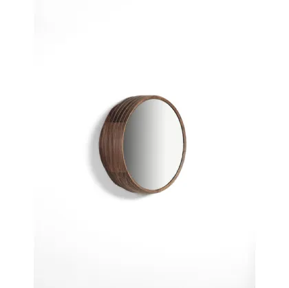 Slice Mirror with solid Canaletto Walnut frame by Porada