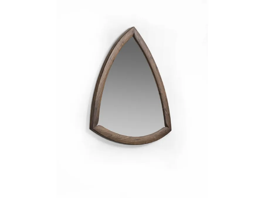 Wall Mirror Suits with solid Canaletto walnut structure by Porada